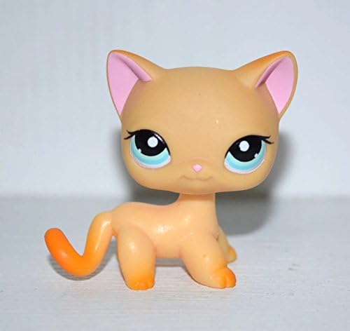 JOCHO Blue Eyes Yellow Orange Short Hair Cat Kitty LPS Figure 2"