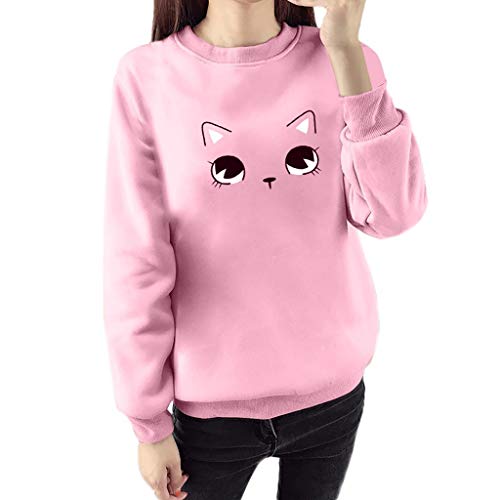 Cute Sweatshirt 855 Londony ♥‿♥ Women's Lovely Printed Hooded Pullover Hoodie Shirt Blouse for Cat Fan Girls - Thumbnail 3