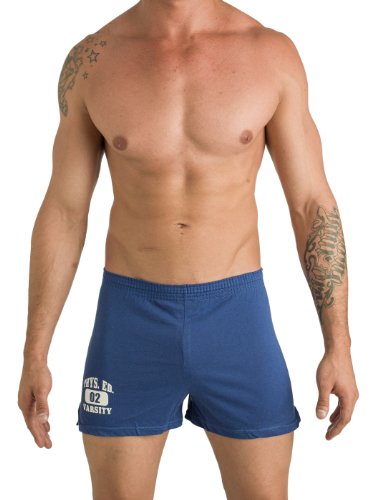 Men's Varsity Print Workout Gym Short by Gary Majdell Sport