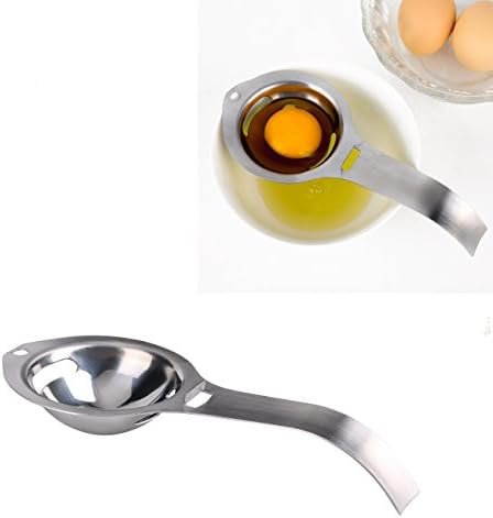 CHOI X Egg Separator Stainless Steel Egg White Yolk Filter Separator Food Grade Egg Divider Egg Extractor Kitchen Gadget Baking Tool Cooking Tool