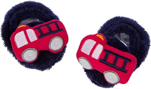 Gerber Baby Boys Firetruck Non-Skid Bootie Slippers 0-6 Months