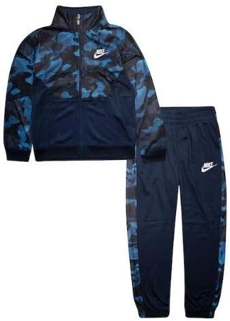 Amazon Co Jp Nike ナイキ 3 7歳用 男の子用迷彩トラックジャージ上下2点セット Obsidian Camo ジャケット セットアップ 6 7years 116 122 3 4years 98 104 並行輸入品 ベビー マタニティ