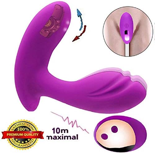 NANDY Vibrazione a vibrazione a vibrazione ovale per donne, giocattoli Viberate indossabili portatili a 10 frequenze con USB Massaggio ricaricabile per il rilassamento muscolare