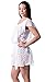 Verabella Women's Fashion Summer Crochet Swimwear Cover Up Beach Dress, White, L/XL