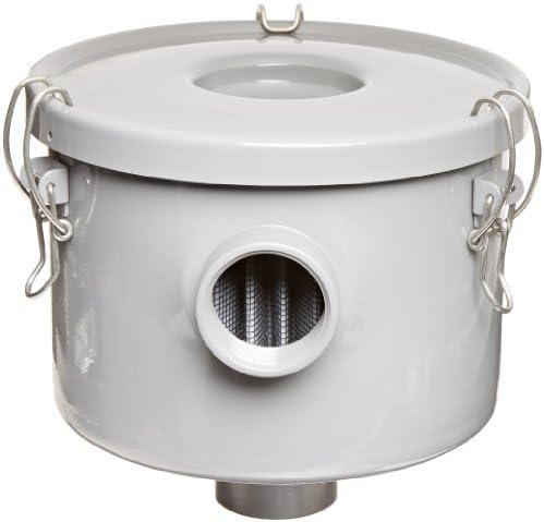 Solberg CSL-849-125HC™ Inlet Vacuum Pump Air Filter, 1-1/4" FPT Inlet/Outlet, 6-3/4" Height, 7-5/16" Diameter, 60 SCFM, Made in the USA