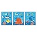 HLNIUC Lovely Ocean Animal Art Print,Ocean World，Set of 3(8