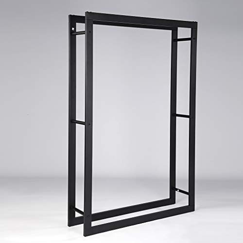 Loywe Kaminholzregal Kaminholzhalter Brennholzregal Feuerholzregal Kaminholzständer Brennholz Holzhalter aus Metall in… – Bild 4