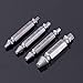 CO-Z Stripped Screw Extractor Set, HSS Easy Out Extractor Kit for Broken Bolts Screws Taps, Small Damaged Screw Remover Pliers Tool for Home Use, 4PCS