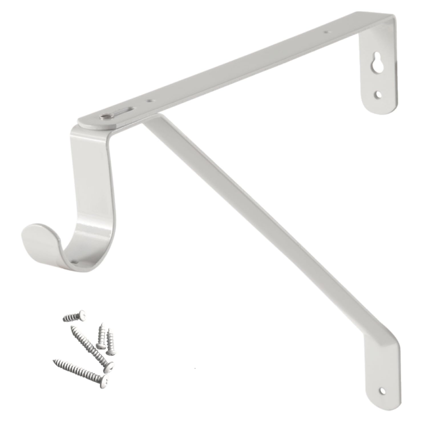 Desunia Adjustable Closet Rod & Shelf Support Bracket - White - 1 Piece