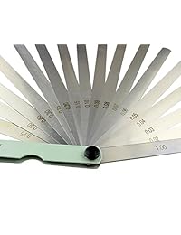 rannb 150 mm. 5.9inch de largo métricas Master galga de espesores con 17 Cuchillas Gap herramienta de medición para medir anchura de la ranura grosor