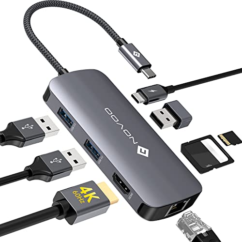 NOVOO, Hub USB C, NOVOO 8 in 1 Adattatore con HDMI 4K@60Hz... en promo sur Amazon