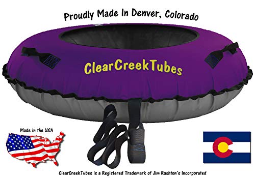 ClearCreekTubes Towable Snow Tube with Gray Bottom Colossal 54" Inflated