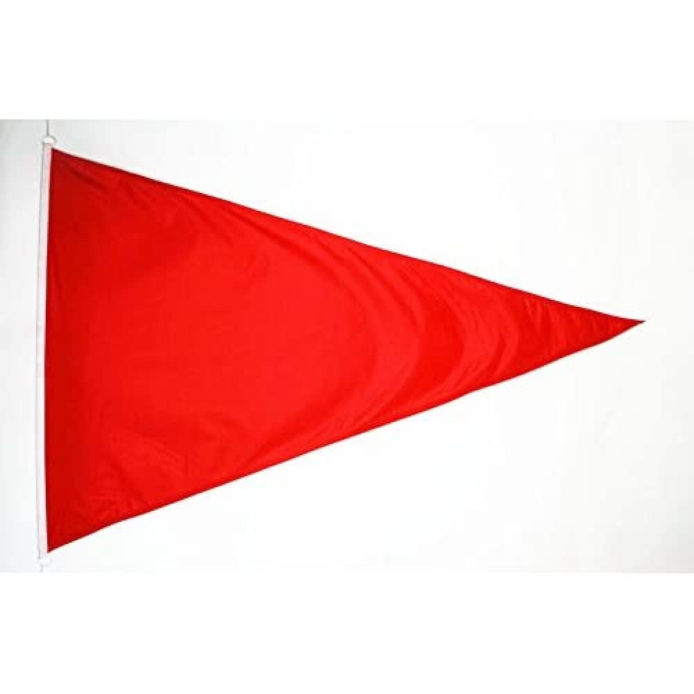 AZ FLAG - Beach Warning Red Flag 5' x 8' External Use - Beach Warning Red flags 150 x 225 cm - Banner 5x8 ft Knitted Polyester with rings