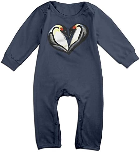 Niguvlpo Penguin HeartBaby Long Sleeve Jumpsuit Fashion