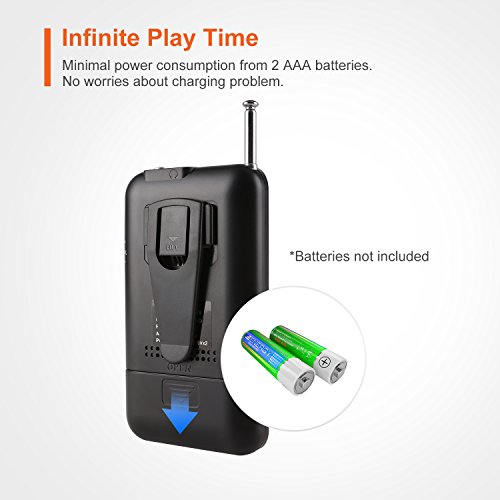 image for Dalpong AM FM Portable Radio, Pocket Transistor Radio, Battery Operate