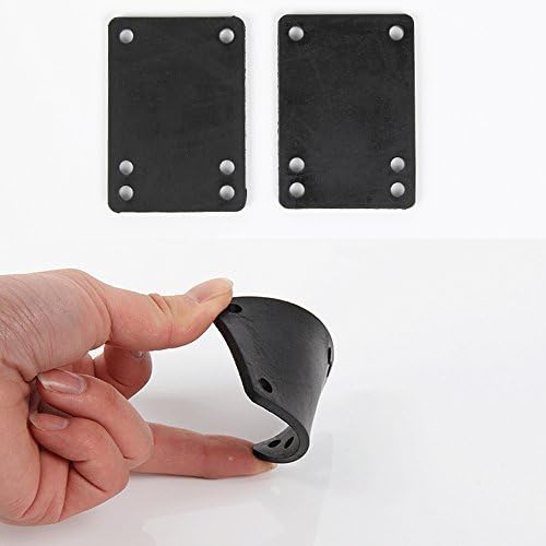urxcellent 2X 0.12 3mm Thickness Skateboard Riser Shock Pads Soft Longboard Shockpads Pair Black New (Set of 2)
