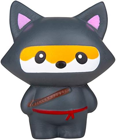 Cute Slow Rising Ninja Fox Jumbo Squishy Lightly Scented Excellent Toy for Stress Relief Great Collectables