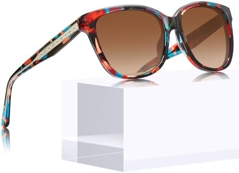 Women\'s Pink Mirrored Cateye Sunglasses Polarized UV Protection Italy Acetate Amazon.com: CARFIA Pink Mirrored Acetate Cat Eye Sunglasses  main image 4