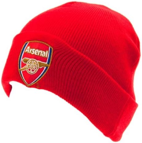 ARSENAL FC Official Knitted Hat TU RD Red Beanie
