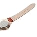 Kezzi Men's K738 Casual Classic Quartz Wrist Dress Watch Ultra Thin Light Brown Leather