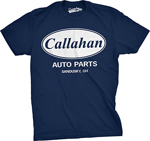 Crazy Dog T-ShirtsCrazy Dog Mens Callahan Auto Parts T Shirt Funny Graphic Novelty Tee