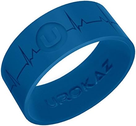 Silicone Wedding Ring for Women and Men - Men's Rubber Wedding Ring - Thin Woman Silicone Wedding Band - Male and Female Band colors include black, red, rose pink and more - Size are from 4 to 16