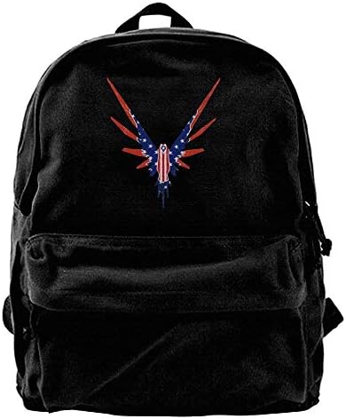 American Flag Maverick Bird Logan Paul Logang Canvas Shoulder Backpack