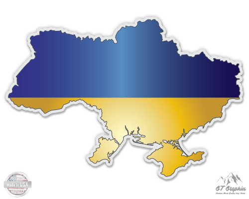 Ukraine Map Flag Country Shape - 5