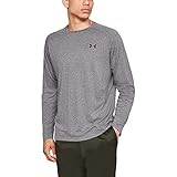 Under Armour Men's Tech Long sleeve Shirts, Charcoal Light Heath (019)/Black, Large