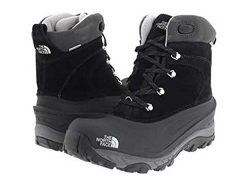 The North Face Boys' Chilkat II Boot - black/griffin gray, 10 youth