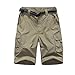 Kids Monolayer Can be Split Super Stretch Quick Drying Outdoor Pants 3301 Khaki X-Large