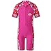HUANQIUE Girls Kids Swimsuit Swimming Rash Guard One Piece