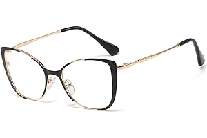kachawoo Retro Cat Eye Glasses Frame for Women Metal Eyeglasses Female Decoration