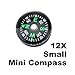 ACE 12pcs Small Mini Compasses for Camping Hiking Traveling 20mm