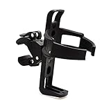 Universal ATV UTV Rail Drink Water Bottle Cup Holder with Rubber Pads Beverage Holder for Spyders Goldwing Wide Range Size of Bar Boat Cup Holder Bottle Cages Motorcycle