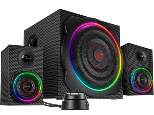 Speedlink Gravity Carbon RGB 2.1 Soundsystem PC - Bluetooth & 3,5mm Klinke