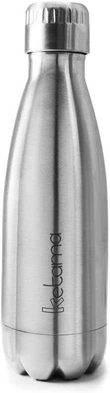 Thermos Bottle, Stainless Steel – Silver – Double Wall Vacuum Insulated & 0.5L (500 ml) L, 12h Hot and Cold For 24 Hours | Water Bottle | Thermal Jug | also suitable for babies and children Non-Toxic BPA Free