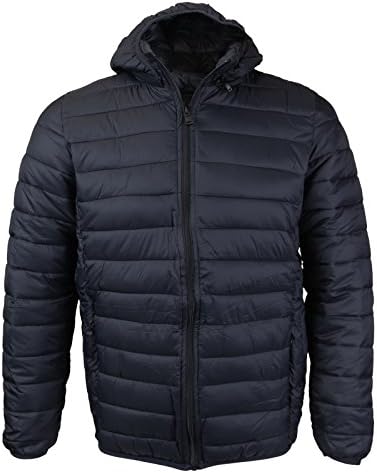 Maximos USAMaximos Men’s Slim Fit Lightweight Zip Insulated Packable Puffer Hooded Jacket