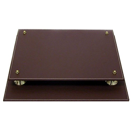 Exective Acrylic Brown Leather Base Football Helmet Display Case