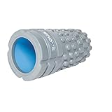 Exous Bodygear Performance [EXTRA High Density] Grid Foam Roller Advanced Trigger Point Massage Therapy with Video Instruction - FIRM MASSAGE!