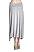 82 Days Women'S Rayon Span Double Layer High & Low Skirt with Wide Waistband - Solid