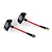 Makerfire 2pcs 5.8GHz FPV Antenna Circular Polarized TX RX RHCP RPSMA for FPV Racing Drone Like QAV250