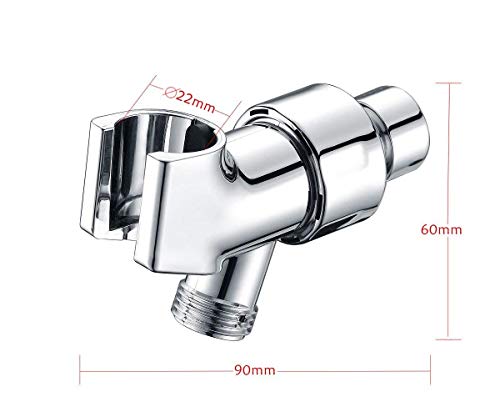Nosame Shower Head Holder, Adjustable Shower Arm Mount, Chrome,Mount Handheld shower head Holder Bracket