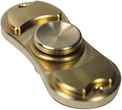 Fidget Spinner Premium Quality Heavy Brass and Copper plated-Full Ceramic Bearings Fidget Toy for Adults or Kids- Relieves Anxiety, Stress, Boredom-Great Fidget toys for Adhd, Autism, Includes E-Book