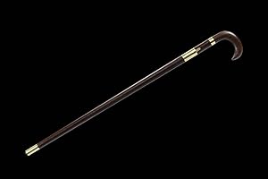Real Katana Espada Samurai Hand-Carved Brass Umbrella Hook, Walking Stick, and Sword Cane Sword, Gift, Sharp