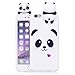 DAMONDY iPhone 6S Case,iPhone 6 Case,3D Cute Cartoon Animals Pattern Soft Silicone Gel Slim Design Rubber Thin Protective Cover Phone Case for iPhone 6 / 6S 4.7 inch-White Panda