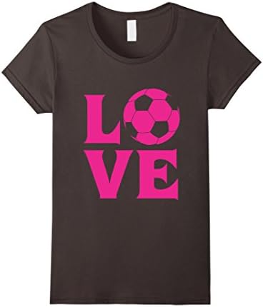 Womens I love soccer shirt for women, girls and kids Small Asphalt