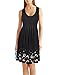 KILIG Womens Summer Dresses 2025 Casual Pleated Floral Midi Tank Sundress A-line Beach Vacation Cruise Outfits(Black,L)