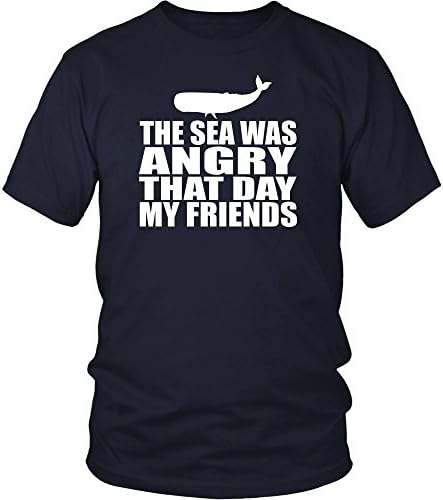 Tee Spiral The Sea Was Angry That Day My Friends - Unisex T-Shirt - Seinfeld Quote