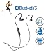 Miccus New Bluetooth 5 Sports Headphones, Sweatproof IPX6 Wireless Headset, High Fidelity Deep Bass, Comfortable Secure in Ear Fit with Mic, 10H Long Battery Life (Steath Mini)